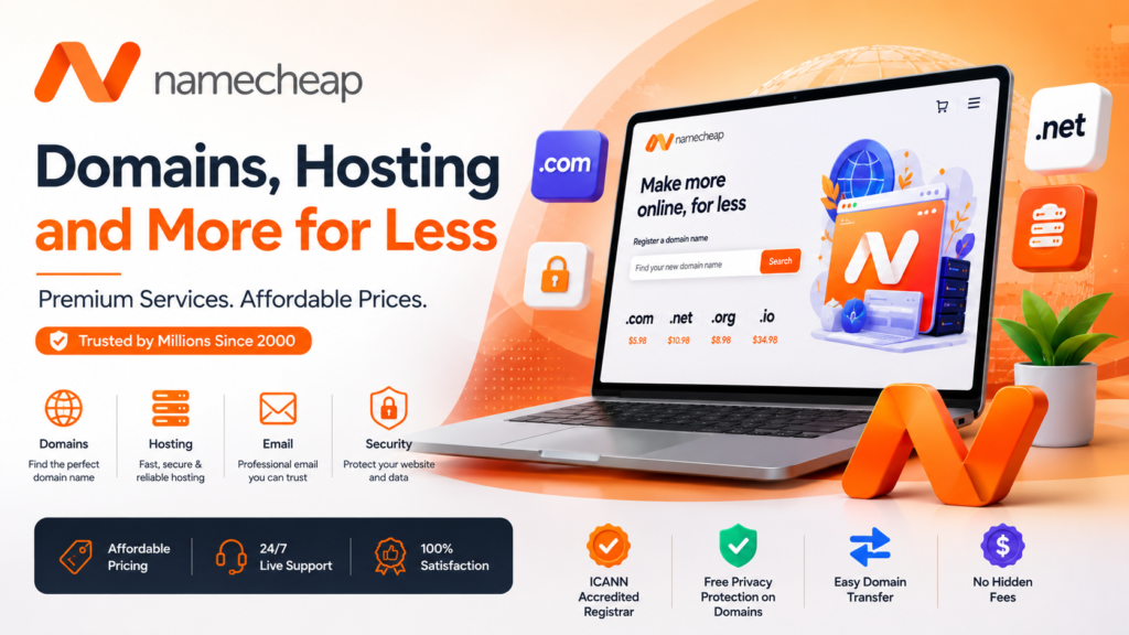 Namecheap Services web hosting domain