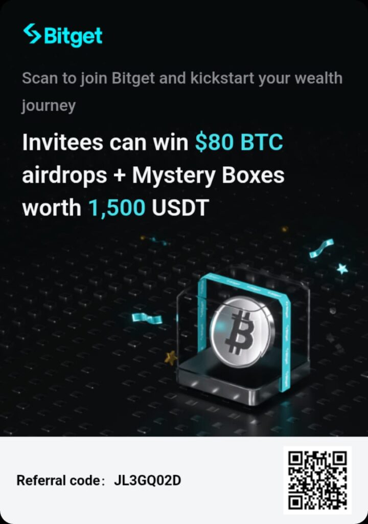 Bitget Referral Code: JL3GQ02D