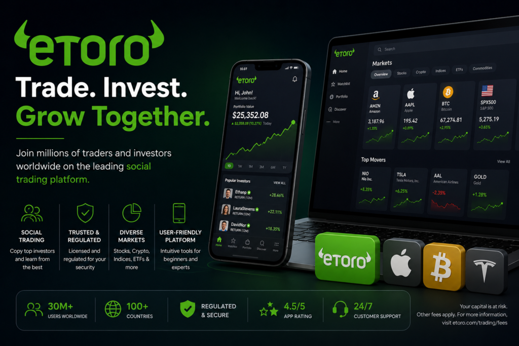 eToro forex trading platform